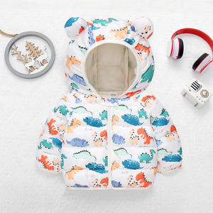 Collection automne hiver nouvelle conception de dessin animé vestes rembourrées en coton imperméable pour garçons filles petite taille moyenne bébé vêtements d'extérieur longs - Product Image 5