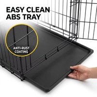 Cage pour chien robuste, cage pour animaux en métal, cage pliable pour animaux de compagnie, pour plusieurs animaux, usage domestique et commercial