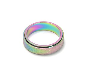 Hot Sale Titanium Steel Frosted <b>Ring</b> Rotatable Decompression Fashion Stainless Steel <b>Couple</b> <b>Ring</b> - Product Image 2