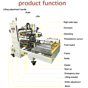 Full-Automatic Four Side Sealer Adhesive Tape <b>Corner</b> Box Carton Case Edge Sealing Machine Tapping Machine - Product Image 2