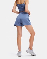 Ensemble de sport décontracté 2 pièces pour femme, col en V, sans manches, taille élastique, jogging, grande taille XL, respirant, séchage rapide, 100% coton