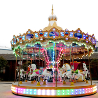 Manèges funéraires petit carrousel manèges de parc d'attractions utilisé carrousel vente chaude 6 places carrousel de luxe