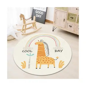 Comprar alfombra redonda de microfibra esponjosa para habitación de niños alfombra de área de juego - Product Image 1