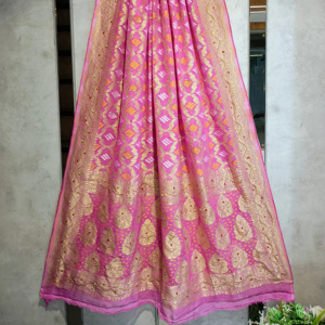 Premium 2,50 metros de largo suave puro Georgette Dupatta elegante brillo con detalles intrincados para ropa india y pakistaní - Product Image 2