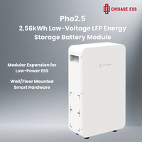 Système de Stockage d'Énergie Domestique Modulaire 2,5 kWh 25,6 V LFP 100 Ah avec Prise en Charge Parallèle de 15 Batteries Solaires - Chisage