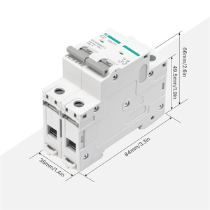 Disjoncteur miniature 2 pôles courbe C 40A 1-63A 500V DC - Product Image 2