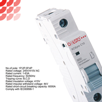 Interruptor de Seguridad Eléctrico Onesto, Tipos B, C y D, Interruptor de Circuito MCB, Rodamientos 6000, MCB 6A