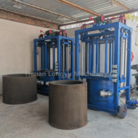 Machine à fabriquer des tuyaux mobiles à formation rapide, machine à mouler des tuyaux ronds en béton à haute efficacité, machine à fabriquer des tuyaux en ciment