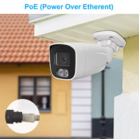 Kamera CCTV 4MP Mini Bullet Network Camera Outdoor IP66 dengan Mikrofon Terintegrasi Audio Satu Arah IR 30m WDR H.265 P2P Kamera IP