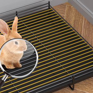 Rarewe Pet Nguồn Cung Cấp Nhà Thỏ Có Thể Gập Lại Kim Loại Đóng Mở Lớn Ba Người Lớn Thỏ Crate Đôi Cửa Thỏ Lồng - Product Image 5