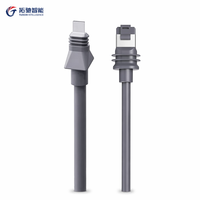 Câble Ethernet haute performance Tuochi CAT5E FTP 24AWG avec gaine en PVC, connecteur RJ45 mini mâle, 2 m, pour appareils d'entreprise, OEM personnalisé