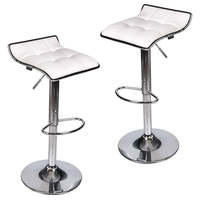 ST-8003-1 Tabourets de bar en cuir à base chromée réglable et pivotante, design moderne personnalisé en usine pour la salle à manger à domicile
