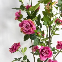 Realistischer 150cm Künstlicher Chinesischer Rosen-Seidenblumenbaum Pflegeleichter Kunstbaum für Innendekoration