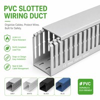 Goulotte de protection électrique en PVC industriel à fentes pour câbles, pour armoires de commande et machines, résistante aux flammes, pour câblage flexible, anti-UV