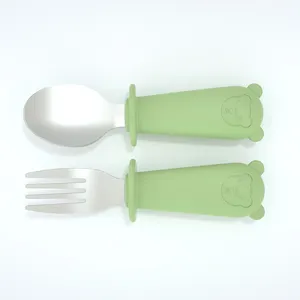 wholesale bpa free food grade soft silicone numnum baby feeding set soft spoon bpa baby