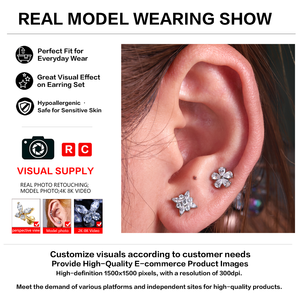 Piercings de Nariz de Titanio ASTM F136, Anillos de Nariz en Forma de L, Joyería Hipoalergénica para Perforaciones Corporales, para Mujeres, Hombres, Unisex, Fabricante, Proveedor - Product Image 3