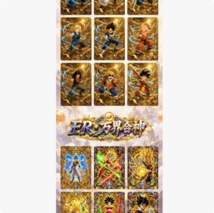 Cartes à collectionner <span class=keywords><strong>Dragon</strong></span> Balls en métal plaqué or, série Envoy du Dieu du Ciel, personnages d'anime, cartes de jeu de collection - Product Image 3