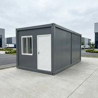 Maison conteneur moderne de 20 pieds, démontable, préfabriquée, modulaire, bureau à faible coût, maison assemblée
