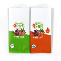 Sachets personnalisés imprimés de qualité alimentaire pour barres de collation, sacs scellés au dos avec fermeture en zigzag pour emballage de barres énergétiques, protéinées et de noix