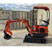 Nouvelle mini-excavatrice sur chenilles RHINOCEROS XN12 1040 kg, légère, diesel, EPA4 Euro V, avec moteur, pompe et toit amovible