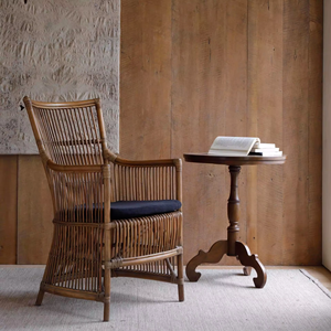 Silla Francesa <span class=keywords><strong>Carmen</strong></span> Hecha a Mano, Silla de Ratán Completo con Respaldo Estilo Sudeste Asiático para Comedor y Ocio en Salas de Té - Product Image 3