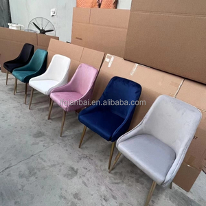 <span class=keywords><strong>Chaises</strong></span> de salle à manger de luxe design scandinave contemporaines grises rembourrées de qualité supérieure noires pour table à manger - Product Image 6