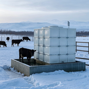 Réservoir de stockage d'eau rectangulaire en fibre de verre FRP de haute qualité 220v réservoir d'eau pliable d'assemblage multifonctionnel - Product Image 4