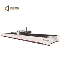Machine de découpe laser à fibre Dahang 2500x12000mm avec commande CNC 3 axes Yaskawa, prise en charge IA, refroidissement par eau pour la découpe de tôles métalliques
