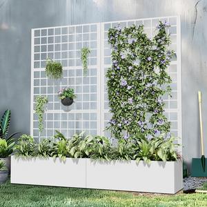 Grande jardinière <span class=keywords><strong>en</strong></span> aluminium PRIME avec pot de jardinière <span class=keywords><strong>en</strong></span> treillis à écran métallique pouvant être utilisée comme boîte de jardinière <span class=keywords><strong>en</strong></span> métal comme mur de clôture de jardin - Product Image 3