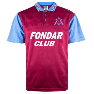 Vente en gros de maillots de football rétro personnalisés pour hommes, col polo bleu ciel, boutons sur le devant, écusson étoile, polyester de haute qualité, séchage rapide - Product Image 1