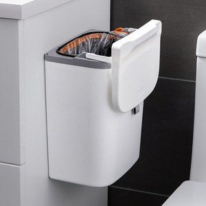 Nouvelle conception d'accessoires ménagers, petite <span class=keywords><strong>poubelle</strong></span> de comptoir avec couvercle, <span class=keywords><strong>poubelle</strong></span> suspendue pour la cuisine, à placer près de l'évier - Product Image 2
