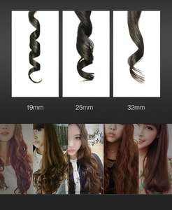 Bigoudis LCD Fer à friser conique Tube unique Glaçure Poire Fleur Cône Cheveux électriques Cheveux bouclés - Product Image 2