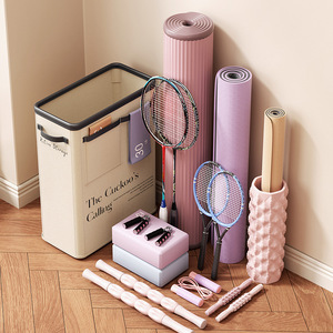 Yoga Mat Storage Basket Foldable Fabric Bin Rectangle Eco-Friendly For Living Room Organization - Product Image 1