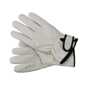 <span class=keywords><strong>Goatskin</strong></span>-guantes de trabajo de cuero de grano para hombres y mujeres, guante de seguridad para trabajos de construcción, minería Industrial, Metal - Product Image 2