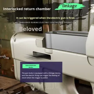 लड़कों और वयस्कों के लिए <span class=keywords><strong>P90</strong></span> दो मोड इलेक्ट्रिक प्लास्टिक टॉय सबमशीन गन - Product Image 4