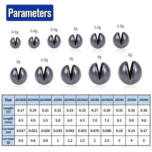 50 pièces/paquet Plombs de pêche à la <span class=keywords><strong>carpe</strong></span> en forme d'œuf Plombs fendus Plombs de pêche - Product Image 2