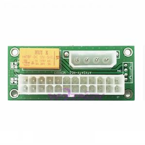 24pin <span class=keywords><strong>ATX</strong></span> à Molex <span class=keywords><strong>ATX</strong></span> 24pin Multiple Dual PSU Power Synchronous Start Extender module Card adapter pour ordinateur - Product Image 1