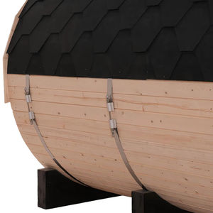 Sauna extérieur en bois massif d'épinette, modèle OEM le plus vendu, pour 4 personnes, avec chauffage ETL - Product Image 4