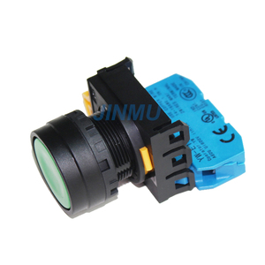 Công tắc nút nhấn hoàn toàn mới YW1B-M1E10G/R/Y/B/W/S 1NO tự đặt lại loại tạm thời nhựa xanh công nghiệp chính hãng - Product Image 3