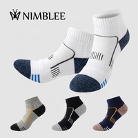 Chaussettes de sport personnalisées pour jeunes, design logo, cyclisme, exercice, entraînement, course à pied, pas de commande minimum
