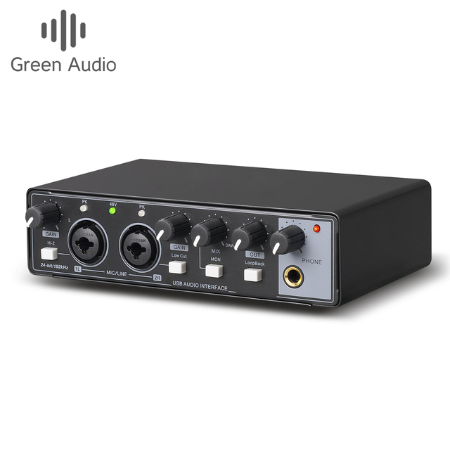 GAX-MD22 Professional USB Audio Interface for Dubbing, Live Streaming & Guitar Recording | External Sound Card