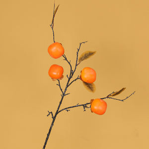 Branches de kaki artificielles Offre Spéciale branches de décoration intérieure de fruits maison salon décoration de jardin branche de plante - Product Image 3