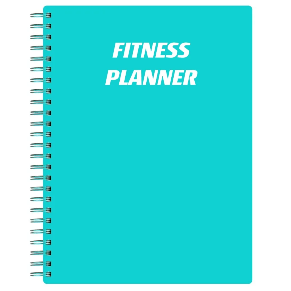 FSC tùy chỉnh thiết kế của bạn minh họa bìa cứng xoắn ốc ràng buộc tập thể dục Tạp Chí và kế hoạch cho tập luyện