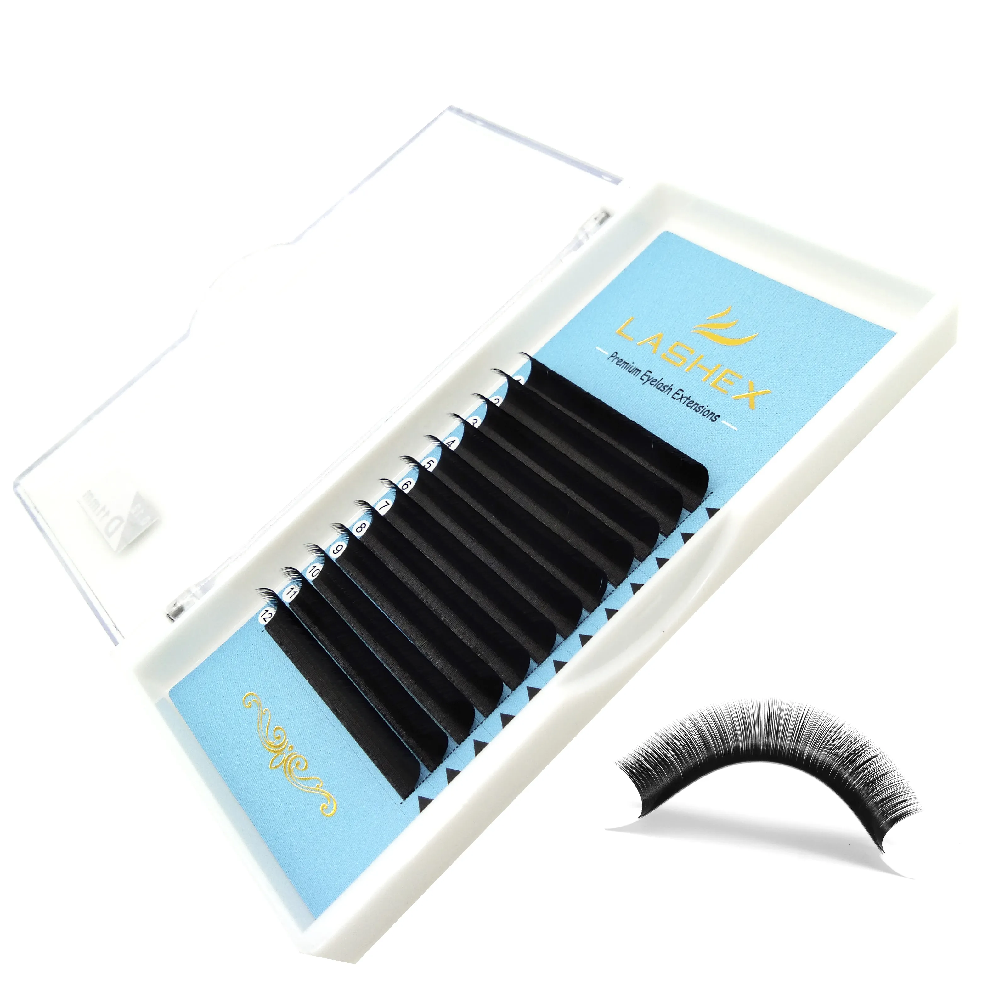 High Quality 0.3-0.25mm Individual Silk Mink Volume Lashes Eyelash Extensions For Korea PBT