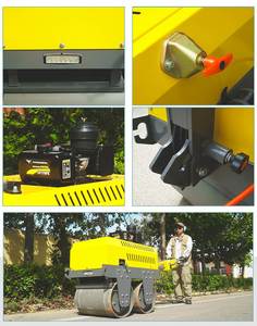 <b>Small</b> Handheld Double Drum diesel Road Roller Compactor - Product Image 6