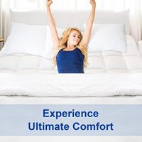 3D + 7D Snow Down Alternative Fill Extra Thick Full Mattress Topper Woven Cover pour un sommeil profond avec Mahjong Mat Form