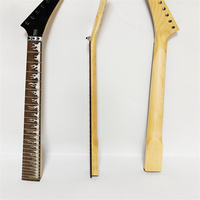 Manche de guitare électrique HIVE en érable et palissandre, 24 frettes, 6 cordes, avec double tremolo métallique 42 mm, sonorité flamboyante