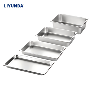 Fabrication professionnelle de casseroles GN 1/1, prix intéressant, récipient gastronorme en acier inoxydable, chauffe-plats pour buffet, plateau de service pour hôtel - Product Image 1