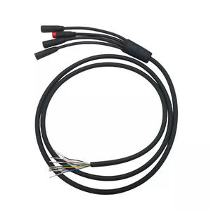 Cable principal de fábrica original de 9 pines y <span class=keywords><strong>3</strong></span> conectores para patinete eléctrico Kaabo versión TFT, montaje de cable de repuesto OEM - Product Image 3
