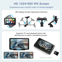 Carabc 7 pulgadas inalámbrico carplay Android auto Plug and Play estéreo pantalla táctil inteligente multimedia 1 DIN radios reproductor de DVD car play